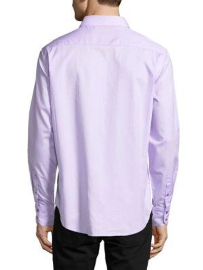 Shop Robert Graham Cotton Button-down Shirt In Cobalt