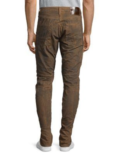 Shop Prps Demon Slim Straight Jeans In Brown