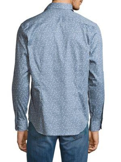 Shop Robert Graham Zander Long-sleeve Shirt In Blue