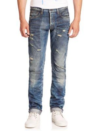 Shop Prps Demon Slim Straight Jeans In Indigo