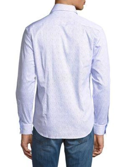 Shop Robert Graham Terrel Button-down Shirt In White
