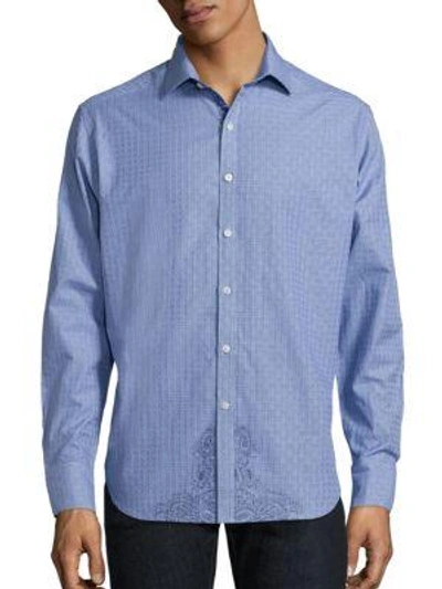 Shop Robert Graham Jain Regular-fit Shirt In Blue