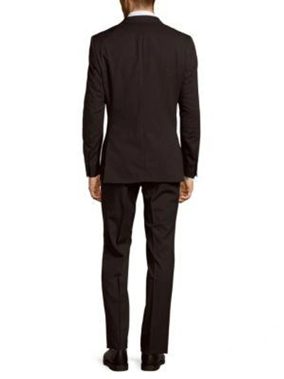 Shop Versace Wool Cut Suit In Grey