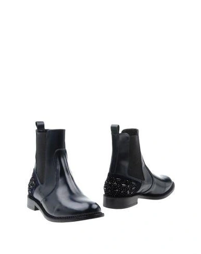 Shop John Galliano Ankle Boot In Dark Blue