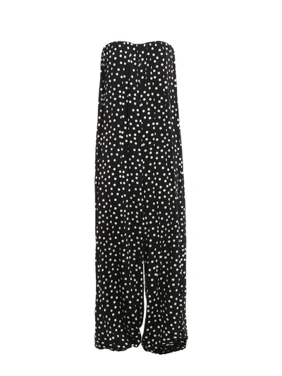 Shop Dolce & Gabbana Polka Dot Jumpsuit In Black