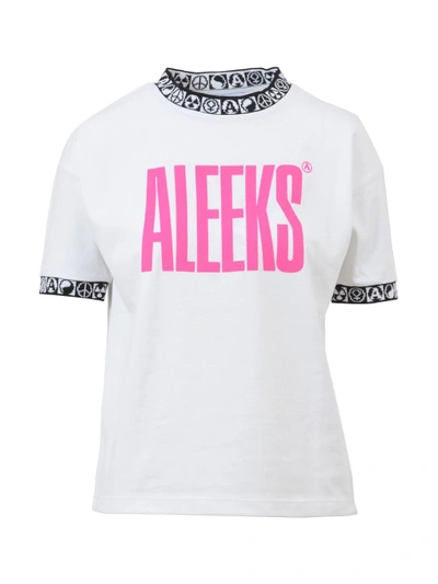 Shop Alyx Aleeks T-shirt In Bianco-fuxia