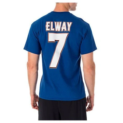 Shop Majestic Men's Denver Broncos Nfl John Elway Name And Number T-shirt, Blue