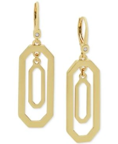 Shop Ivanka Trump Orbital Drop Earrings In Gold