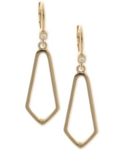 Shop Ivanka Trump Open Drop Earrings In Gold
