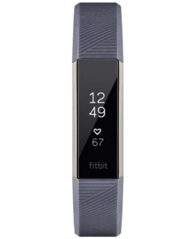 Shop Fitbit Alta Heart Rate Wristband Smart Watch 16mm In Grey