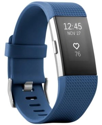 Shop Fitbit Charge 2 Heart Rate + Fitness Wristband In Blue