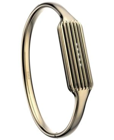 Shop Fitbit Women's Flex 2 22k Gold-plated Bangle Bracelet Fb161mbgdl