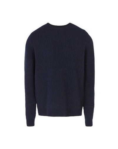 Shop Folk Sweater In Dark Blue