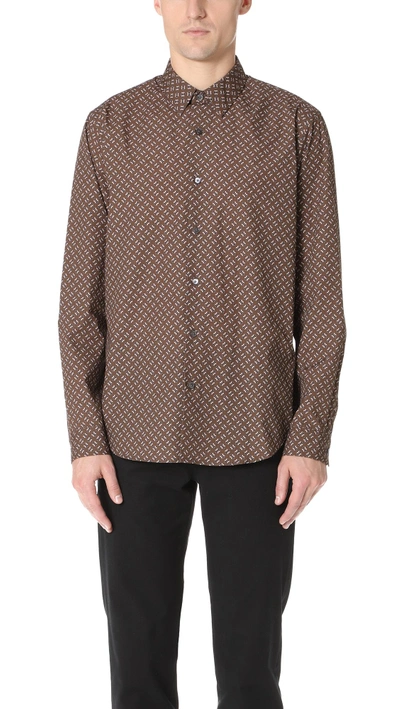 Shop Theory Clean Fly Shirt In Eclipse M