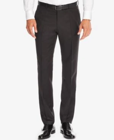 Shop Hugo Boss Boss Men's Regular/classic-fit Virgin Wool Dress Pants In Black