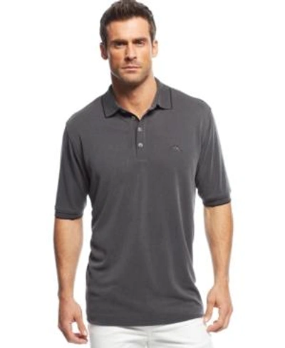 Shop Tommy Bahama Men's All Square Polo, Created For Macy's In Black