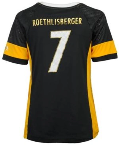 Shop Majestic Women's Ben Roethlisberger Pittsburgh Steelers 2017 Draft Him T-shirt In Black