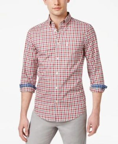 Shop Ben Sherman Men's Button-down Plaid Shirt In Red Multi