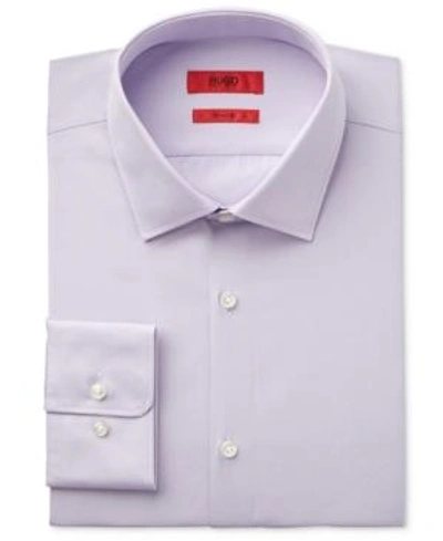 Shop Hugo Boss Hugo Men's Slim-fit/sharp-fit Solid Dress Shirt In Purple