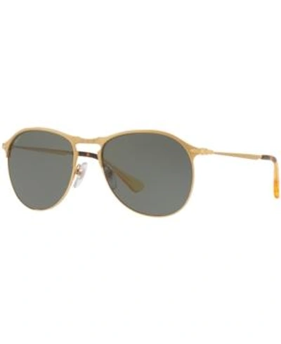 Shop Gucci Polarized Sunglasses, Po7649s In Gold/green Polar
