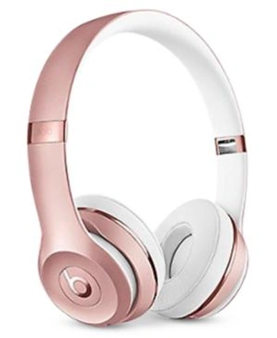 Shop Beats By Dr. Dre Solo 3 Wireless Headphones In Rose Gold