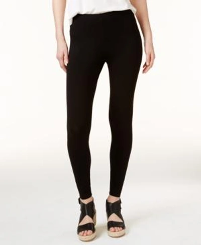 Shop Eileen Fisher System Jersey Knit Ankle Leggings, Regular & Plus Sizes In Black