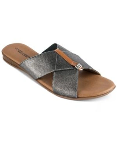 Shop Andre Assous Nani Sandals In Pewter