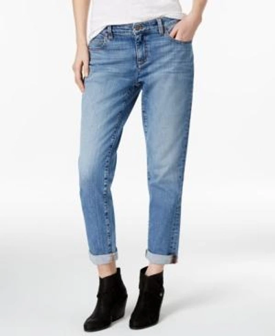 Shop Eileen Fisher Cuffed Boyfriend Jeans, Regular & Petite In Sky Blue