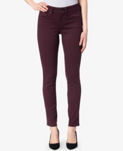 Shop Nydj Ami Mid-rise Tummy-control Jeggings In Deep Currant