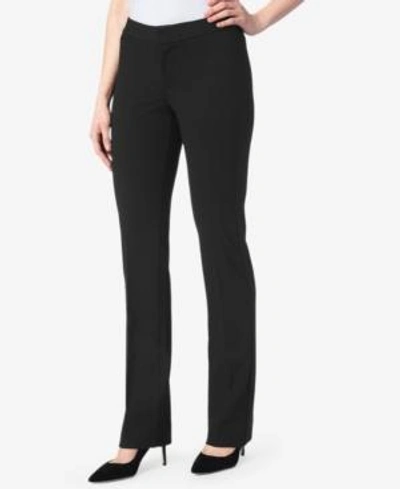 Nydj Sheri High Waist Slim Straight Jeans In Black