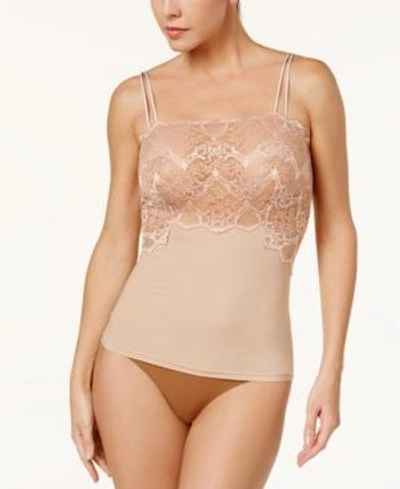 Shop Wacoal Lace Impression Sheer Lace Camisole 811257 In Brush- Nude 01