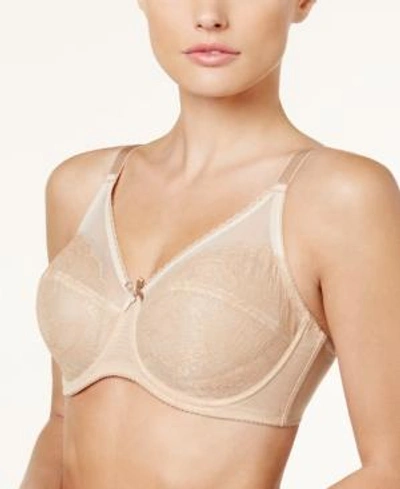 Shop Wacoal Retro Chic Full-figure Underwire Bra 855186, Up To I Cup In Toast- Nude 01