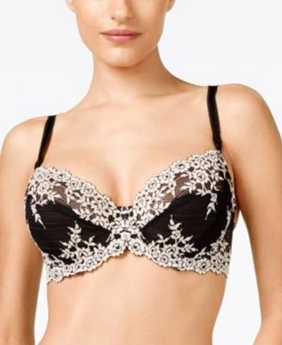 Shop Gucci Embrace Lace Underwire Bra 65191, Up To Ddd Cup In Black