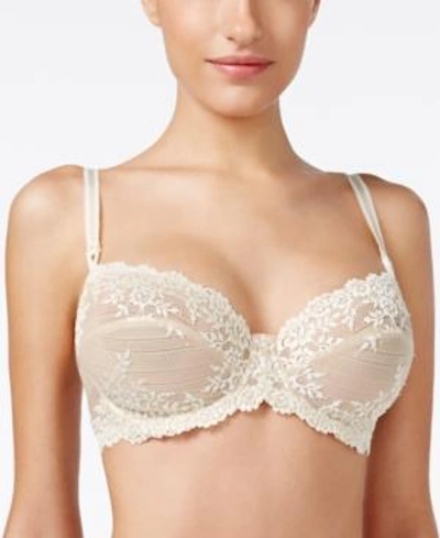 Shop Wacoal Embrace Lace Underwire Bra 65191, Up To Ddd Cup In Nude/ivory- Nude 01