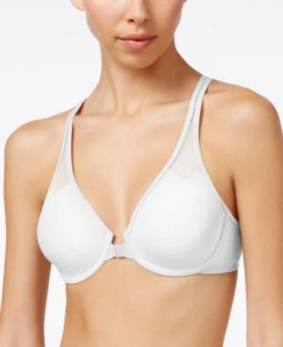 Shop Wacoal Body By  Racerback Underwire Front Close Bra 65124 In White