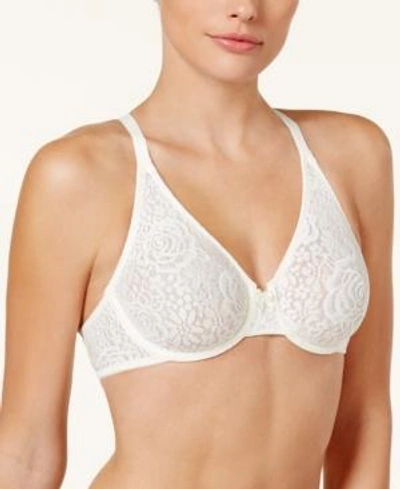 Shop Wacoal Halo Lace Molded Underwire Bra 851205, Up To G Cup In Ivory