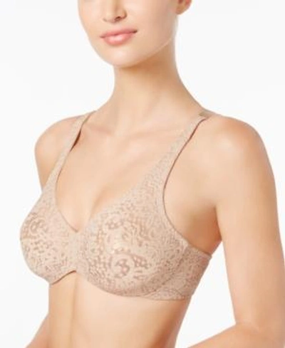Wacoal Halo Full-figure Unlined Underwire Bra In Toast- Nude 01