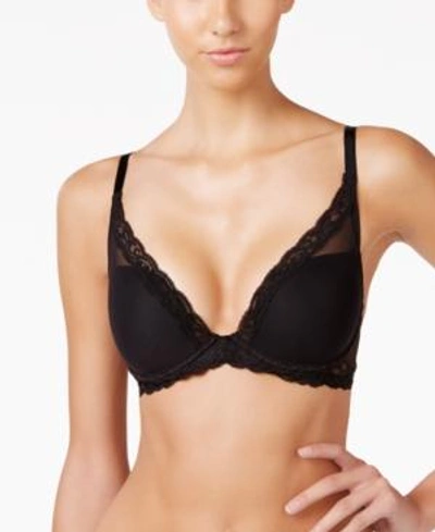 Natori Feathers Nursing Plunge Contour Underwire Bra 730023m In Black