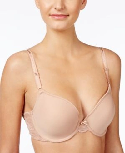 Shop Wacoal Fire And Lace Contour Bra 853252 In Mahogany Rose- Nude 01
