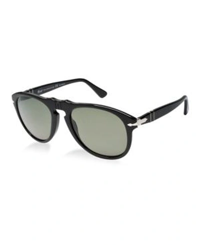 Shop Persol Polarized Sunglasses, Po0649 In Black/green