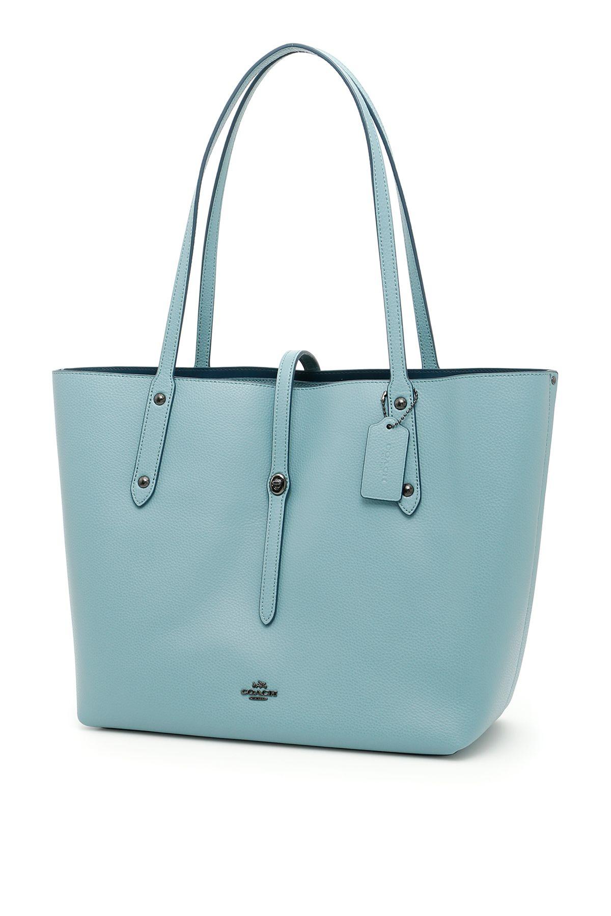 Coach Market Tote Bag In Gnawed Blue ModeSens