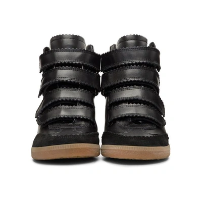 Shop Isabel Marant Black Bilsy New High Sneakers