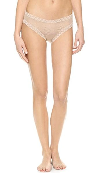 Shop Natori Bliss Lace Girl Briefs In Cafe