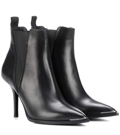 Shop Acne Studios Jemma Leather Ankle Boots In Llack