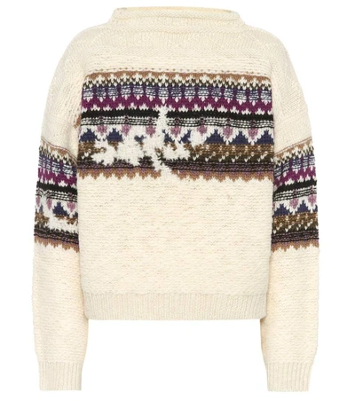 Shop Isabel Marant Étoile Elsey Wool-blend Sweater In White