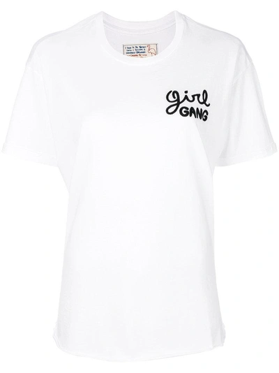 Shop Sandrine Rose Girl Gang T-shirt - White