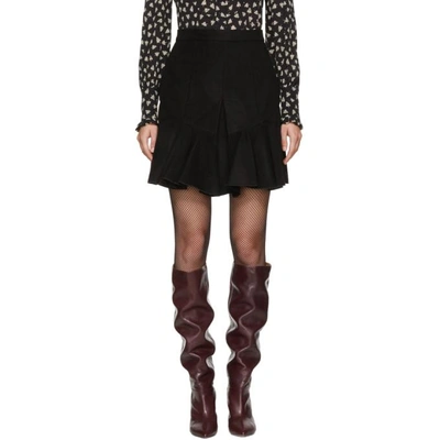 Shop Isabel Marant Black Parma Miniskirt In 01bk Black