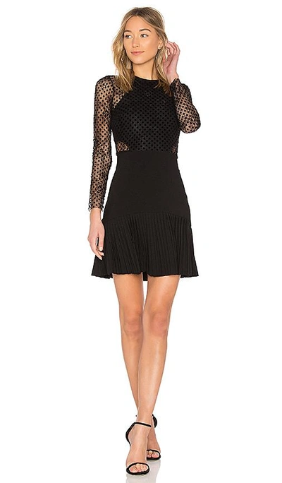 Shop Rebecca Vallance Gabriella Dress In Black
