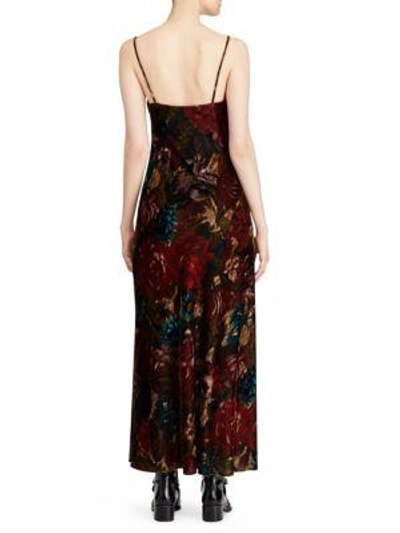 Polo Ralph Lauren Floral-print Velvet Maxi Dress | ModeSens