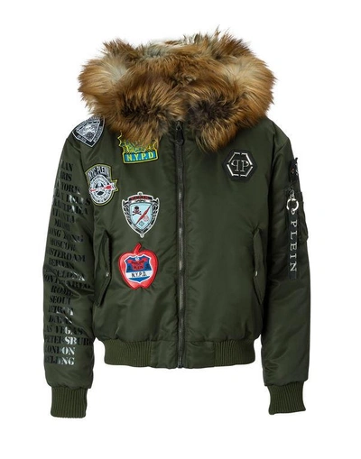 Shop Philipp Plein Down Jacket "i Take"